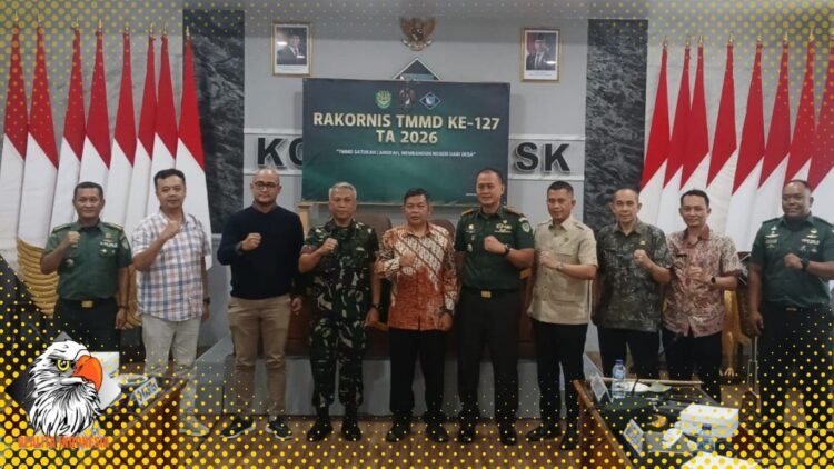 Dandim 0607/Kota Sukabumi Hadiri Vidcon Rakornis TMMD ke-127 TA 2026 di Makorem 061/Sk